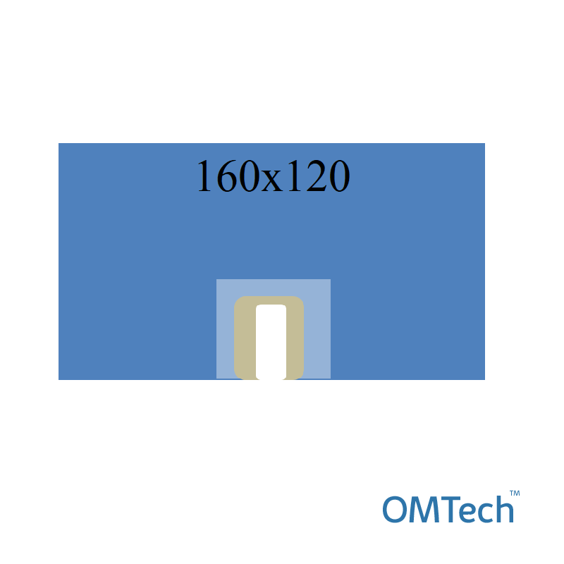 Покриття операційне OMTech™ для ЛОР-хірургії №8 160х120см на дугу, з U-подібним адгез. опер. полем 25х7см та поглинаючою зоною (СМС - 35 г/м2), стерильне